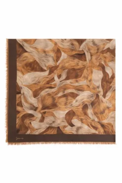 Givenchy BROWN Scarf with print