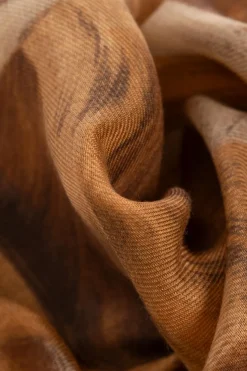 Givenchy BROWN Scarf with print