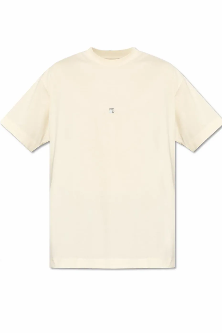 Givenchy cream T-shirt with embroidered logo