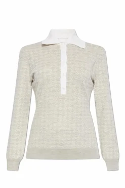Givenchy GREY Sweater with polo collar