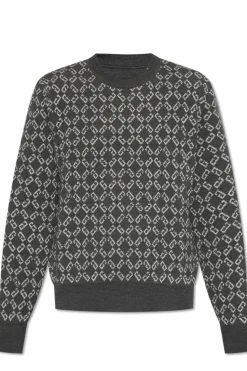 Givenchy GREY Sweater with embroidered pattern