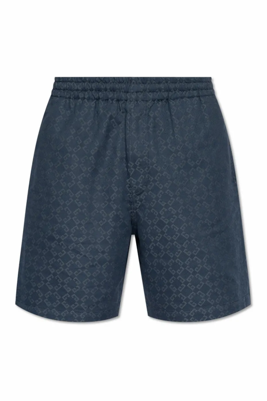 Givenchy NAVY BLUE Logo pattern shorts