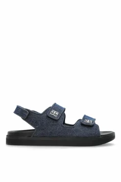 Givenchy NAVY BLUE Sandals with logo-shaped appliquƩ