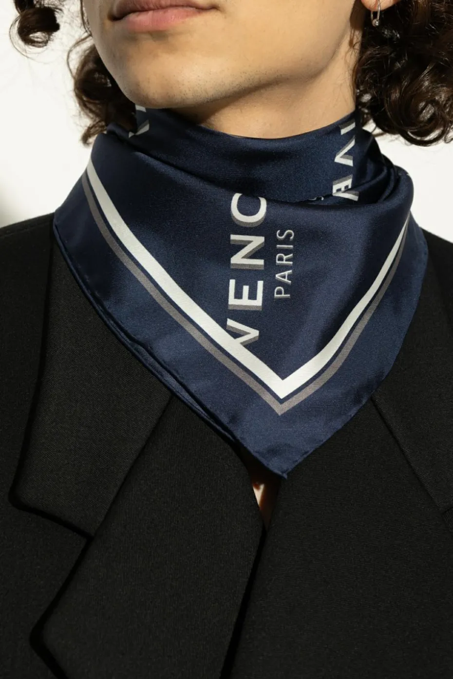Givenchy NAVY BLUE Silk scarf