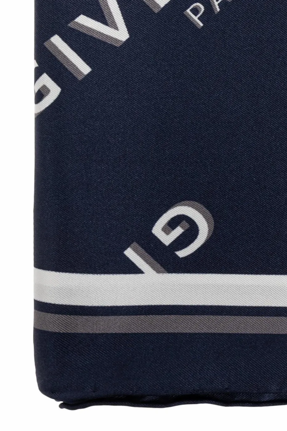 Givenchy NAVY BLUE Silk scarf with monogram