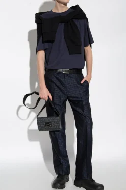 Givenchy NAVY BLUE T-shirt with logo
