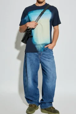 Givenchy NAVY BLUE T-shirt with print