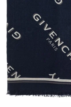 Givenchy NAVY BLUE Wool scarf