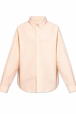Givenchy ORANGE Shirt with embroidered logo