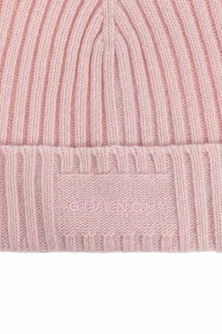 Givenchy PINK Wool beanie with logo