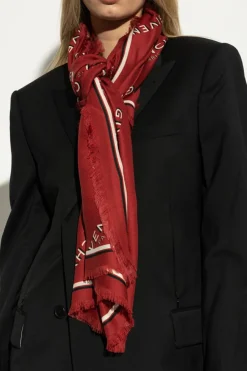 Givenchy RED Scarf with monogram