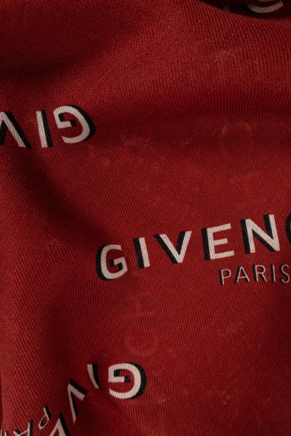 Givenchy RED Scarf with monogram