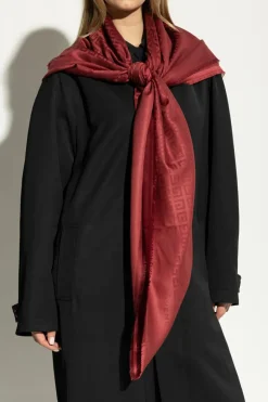 Givenchy RED Scarf with monogram