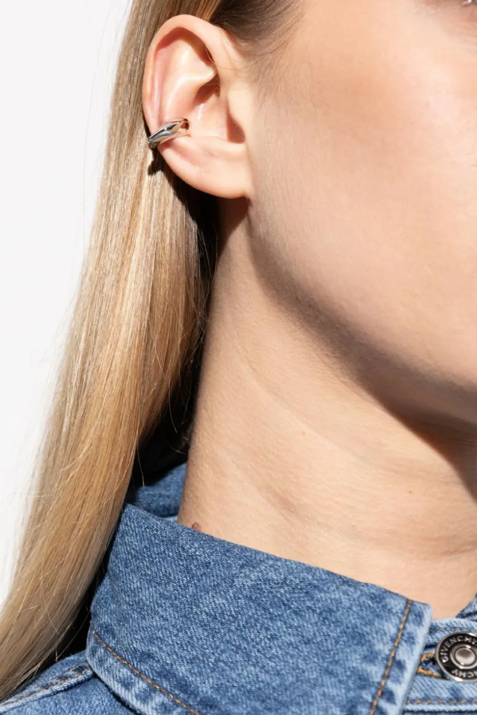 Givenchy SILVER Brass ear cuffs