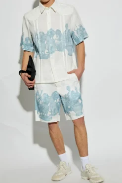 Givenchy WHITE Linen shorts