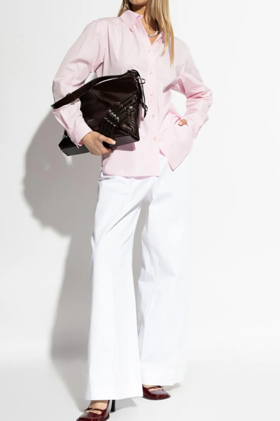 Givenchy WHITE Pleated pants