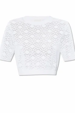 Givenchy WHITE Short Sleeve Sweater