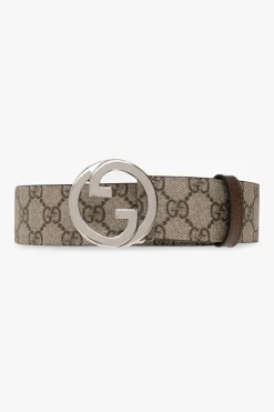 Gucci beige Belt in GG Supreme canvas