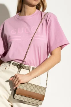 Gucci beige Chain wallet