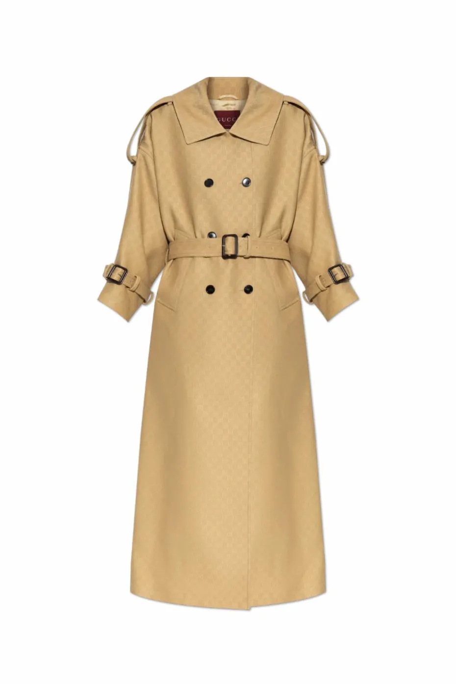 Gucci beige Coat with GG pattern