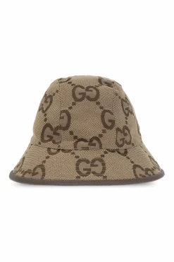 Gucci beige GG Supreme bucket hat