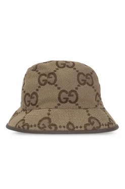Gucci beige GG Supreme bucket hat