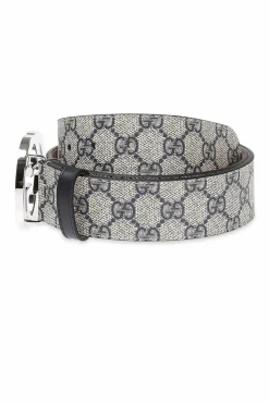 Gucci beige 'GG Supreme' canvas belt