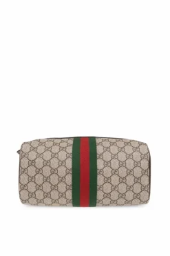 Gucci beige ‘GG Supreme’ canvas wash bag