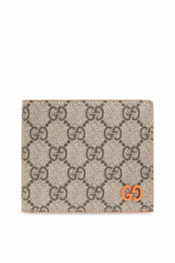 Gucci beige "GG Supreme" canvas wallet