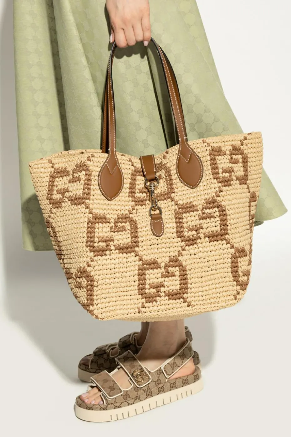 Gucci beige Gucci Summer shopper bag