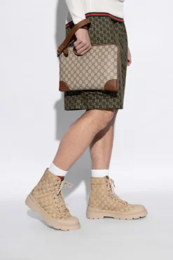 Gucci beige Handbag GG Emblem Small