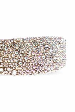 Gucci beige Headband with shimmering crystals
