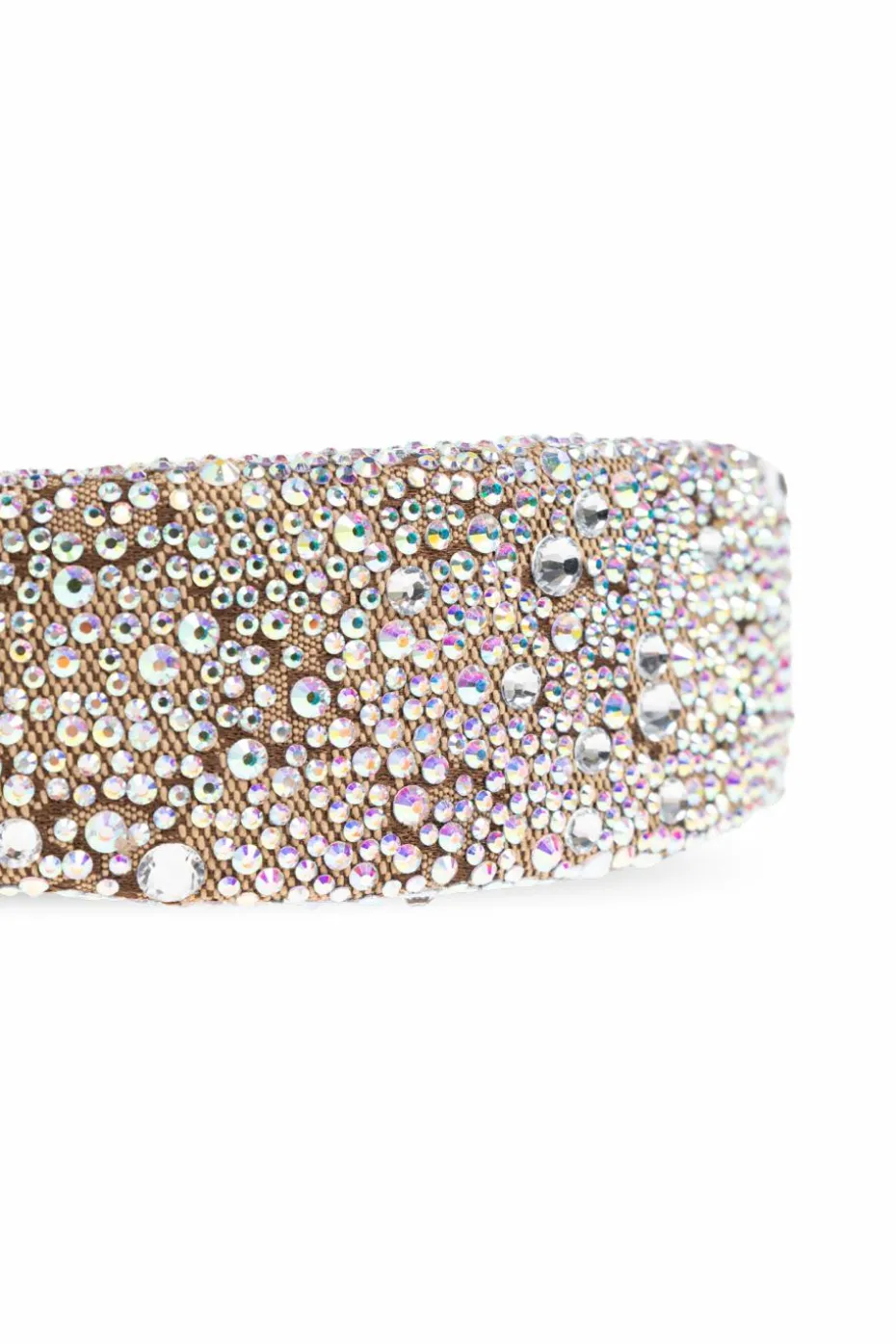 Gucci beige Headband with shimmering crystals