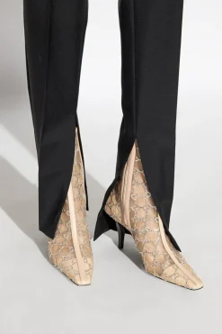 Gucci beige Heeled ankle boots
