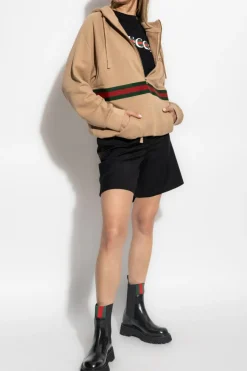 Gucci beige Hoodie with logo