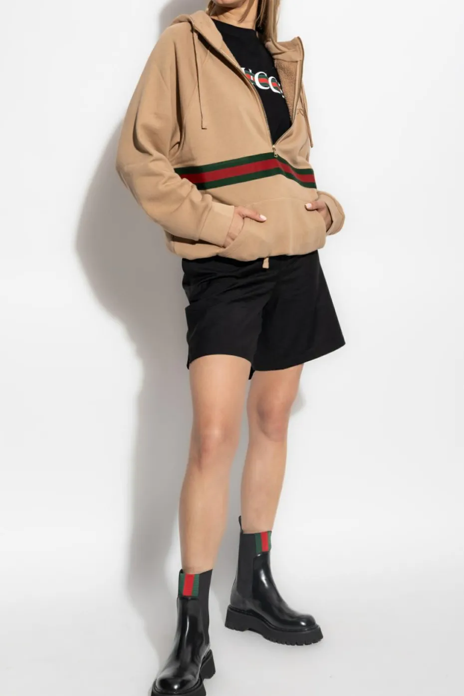 Gucci beige Hoodie with logo