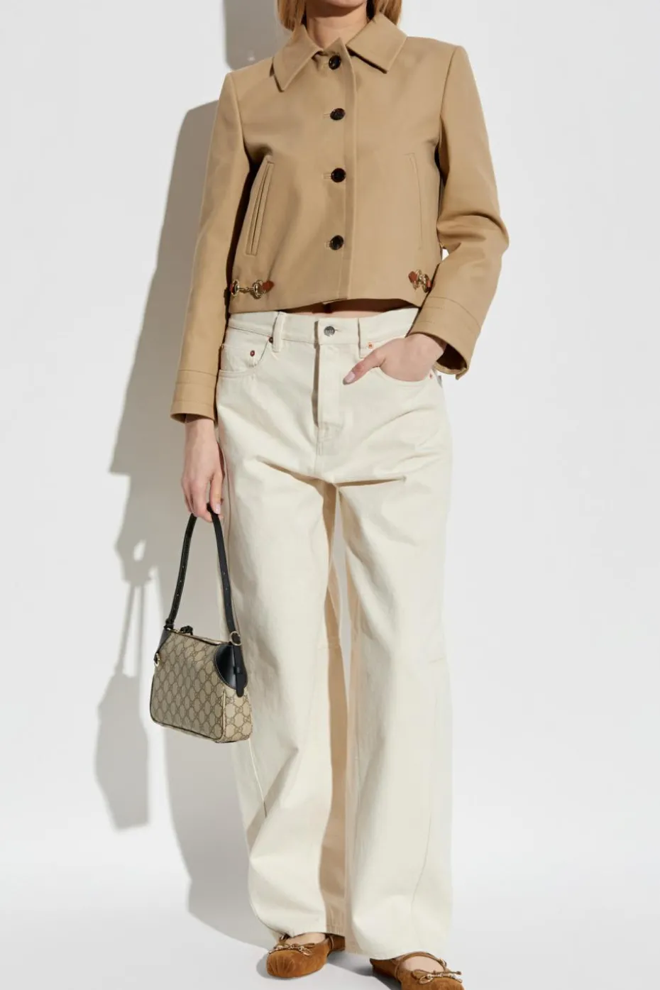 Gucci beige Jacket with appliqués