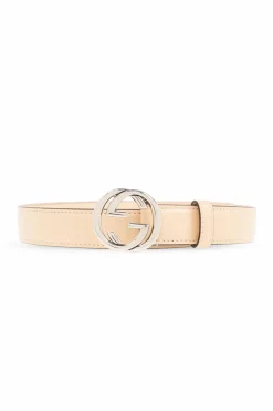 Gucci beige Leather belt