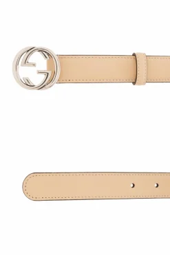 Gucci beige Leather belt