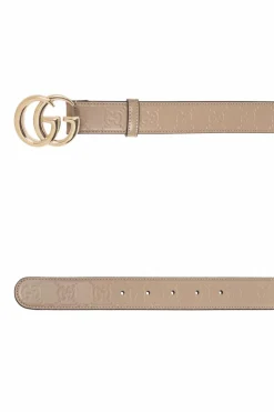 Gucci beige Leather belt