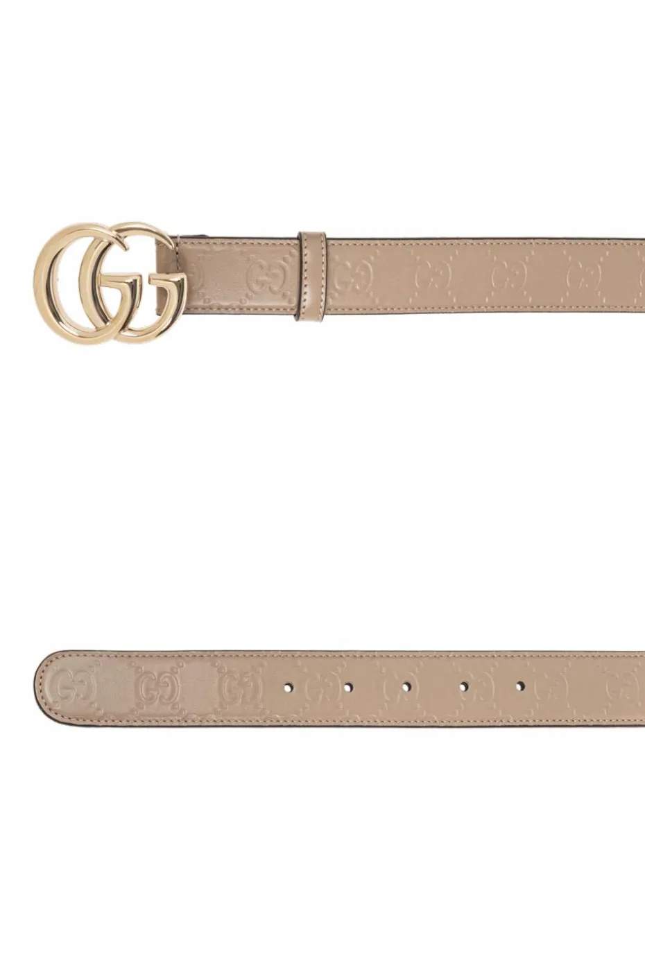 Gucci beige Leather belt