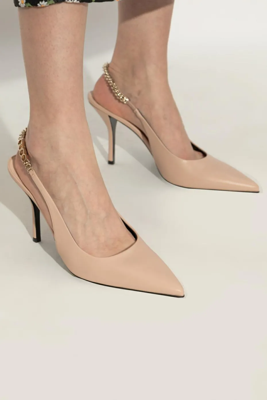 Gucci beige Leather heeled shoes 'Signoria'