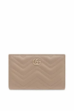 Gucci beige Leather wallet with logo