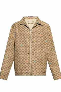 Gucci beige Monogram jacket