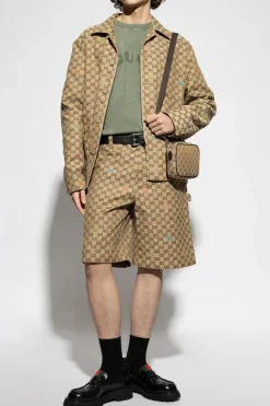 Gucci beige Monogram jacket