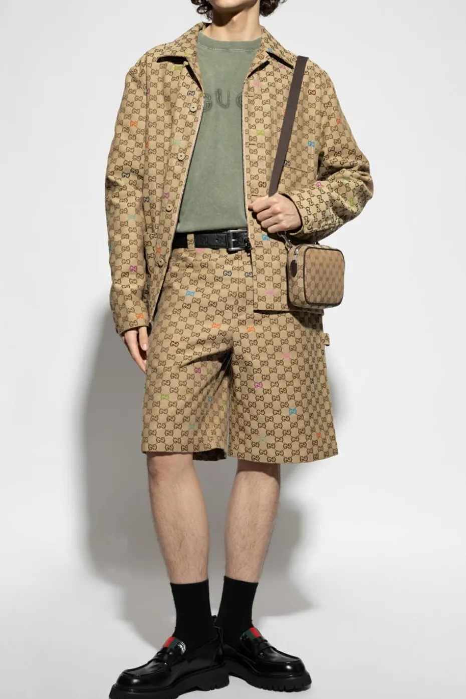 Gucci beige Monogram jacket
