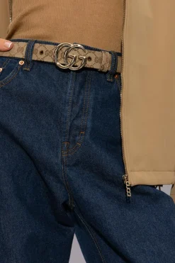 Gucci beige Monogrammed belt