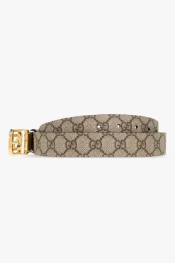 Gucci beige Monogrammed belt