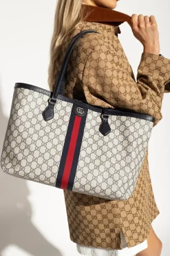 Gucci beige ‘Ophidia Medium’ shopper bag