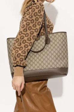 Gucci beige ‘Ophidia Medium’ shopper bag